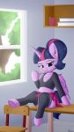  absurd_res andelai bottomwear clothing equid female flat_chested friendship_is_magic hi_res horn mammal miniskirt my_little_pony skirt solo twilight_sparkle_(mlp) winged_unicorn wings 