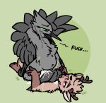 2025 abdominal_bulge after_sex aliasing anthro antlers avian beak belly big_belly bird bizr blush blush_lines bodily_fluids breasts claws clitoris cowgirl_position cum cum_in_vagina cum_inflation cum_inside cum_on_self deer digital_media_(artwork) dominant dominant_female duo english_text erection excessive_cum excessive_genital_fluids exhausted feathered_wings feathers featureless_breasts female forced from_front_position fur genital_fluids genitals green_eyes grey_body hand_behind_head hi_res horn inflation juniper_titmouse kodin male male/female male_penetrating mammal nude on_bottom on_top open_mouth oscine passerine penetration penile penis pinned pinned_to_ground profanity rape scared semi-anthro sex simple_background smile text tit_(bird) titmouse_(bird) vaginal vaginal_penetration vera_(bizr) winged_arms wings