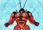  arthropod bikini buzzwole clothing insect naughtysableye nintendo pok&eacute;mon pok&eacute;mon_(species) simple_background sling_bikini solo swimwear ultra_beast video_games water 