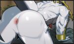 2025 abs anthro anus arceus ass_up back_muscles barazoku bed big_butt butt deadbeat_incubus deity digital_drawing_(artwork) digital_media_(artwork) furniture generation_4_pokemon hands_on_ground hi_res huge_butt jewelry legendary_pokemon looking_at_viewer looking_back lying lying_on_bed male mammal muscular muscular_anthro muscular_male nintendo nude on_bed on_top pokemon pokemon_(species) presenting presenting_anus presenting_hindquarters raised_tail rear_view solo tail