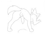  ambiguous_gender animated annelid backsack balls bodily_fluids bohyou_(artist) canid canine canis cum cum_in_mouth cum_inside drinking drinking_cum feral feral_on_feral genital_fluids kneeling male male/ambiguous mammal presenting wolf worm 