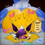 all_fours anal anal_penetration anthro big_butt biped blue_body bodily_fluids butt duo eeveelution emmet_twunks emmettwo english_text explicitly_stated_consent female female_penetrated front_view fur generation_1_pokemon hair hi_res huge_butt interspecies jolteon legendary_pokemon makeup male male/female male_penetrating male_penetrating_female mewtwo neck_tuft nintendo penetration penile penile_penetration penis_in_ass plap pokemon pokemon_(species) profanity purple_hair running_makeup sex short_stack sparks_(marshmallow_bits) text thick_thighs tongue tongue_out tuft yellow_body yellow_fur