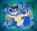 2025 3_toes 4_fingers abstract_background activision alternate_version_at_paywall anthro bent_ear bent_legs biped black_eyes black_finger_claws black_toe_claws blue_body blue_eyebrows blue_fur bottomless bottomless_anthro bottomless_male cheek_tuft clenched_teeth clothed clothing colored crash_bandicoot_(series) digital_drawing_(artwork) digital_media_(artwork) eyebrows facial_tuft fangs feet fingers flat_colors foot_focus fur gavanzude head_tuft hi_res hopping humanoid_feet humanoid_hands humanoid_heel insane jagged_teeth kangaroo macropod male mammal marsupial multicolored_body multicolored_fur notched_ear one_ear_up open_mouth open_smile paws plantigrade raised_tail rawr restraints ripper_roo shaded sharp_teeth signature smile soles solo straitjacket tail teeth thick_eyebrows toes tuft two_tone_body two_tone_feet two_tone_fur yellow_sclera