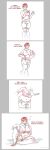 2019 absurd_res areola artist_name big_breasts blonde_highlights blush border bottomwear breast_expansion breasts breath clothed clothing colored comic dialogue english_text expansion feather_growth feathers feet female fully_clothed genitals green_eyes grey_border growth hair hi_res highlights_(coloring) huge_breasts human human_to_anthro kyla_thompson legs_together looking_at_own_pussy looking_down_at_self mammal navel nipples nude open_mouth panting profanity red_hair sequence shaded shirt shorts simple_background sitting sitting_on_ground solo species_transformation spread_legs spreading standing strawberrytfs talons text toes topwear torn_clothing transformation transformation_sequence vulva white_background white_body winged_arms wings