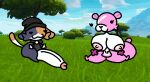 2d_animation aliasing anal anal_penetration animated anus bear big_breasts big_butt big_penis bottomless breasts butt clothed clothing cuddle_team_leader dialogue digital_media_(artwork) duo epic_games eye_contact fast_sex felid feline female first_person_view fortnite from_behind_position genitals gesture grass hand_gesture hoodie hoodie_only huge_butt huge_penis looking_at_another loop male mammal meow_skulls multicolored_body navel nxyitn open_mouth penetration penis pink_body plant profanity requesting screencap screencap_background scut_tail seamless_loop sex sex_request short_playtime short_tail sitting tail talking_to_another text thick_thighs thumbs_up topwear topwear_only tree