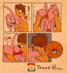 2025 absurd_res anal animal_genitalia animal_penis anus artist_logo artist_name balls blue_eyes butt comic copyright_name copyright_symbol deep_rimming digital_media_(artwork) duo exclamation_point felid feline felis feral food fruit fur game_freak generation_1_pokemon genitals heart_symbol hi_res hoosierman9911a human internal interspecies jon_(hoosierman9911a) legendary_pokemon logo looking_back male male/male male_rimming_male mammal mew_(pokemon) nintendo nude open_mouth oral oral_penetration panel_overlap peach_(fruit) penetration penis pink_body pink_fur plant pokemon pokemon_(species) presenting presenting_anus presenting_hindquarters rimming rimming_male sex signature simple_background speech_bubble spread_anus spread_butt spreading symbol tail teasing text tongue