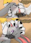 absurd_res bandai_namco canid canine digimon digimon_(species) disney dominant dominant_female duo english_text feet female female/female foot_fetish foot_on_face forced forced_oral fox hi_res judy_hopps lagomorph leporid mammal nightartf oral paws rabbit renamon sex text zootopia