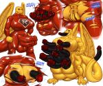 10_penises 2_anuses 2_vulvas 4_balls 4_penises absurd_res anus balls big_balls big_penis clothing dicknipples dragon genital_growth genitals growth hi_res huge_balls huge_penis hyper hyper_balls hyper_genitalia hyper_muscle_growth larru-larru latex latex_clothing legwear membrane_(anatomy) membranous_wings multi_anus multi_balls multi_genitalia multi_penis multi_vulva mythological_creature mythological_scalie mythology penis penis_growth penis_tongue red_outfit scalie tail tail_genitals tail_penis tights transformation transformation_sequence unusual_anatomy unusual_genitalia_placement unusual_penis_placement unusual_tail vulva wings yellow_body