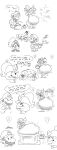 2023 absurd_res belly big_belly blahblah866 clothing female goomba goombella group hat headgear headwear hi_res human humanoid male mammal mario mario_bros mouse ms._mowz murid murine nintendo overweight paper_mario paper_mario:_the_thousand_year_door rodent speech_bubble stuffing text trio vivian_(mario) weight_gain