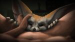  2019 ambiguous_gender anthro big_ears black_claws black_nose blurred_background breasts brown_body brown_fur canid canine claws cunnilingus detailed detailed_background detailed_fur duo female female/ambiguous female_pov fennec first_person_view fox fur half-closed_eyes hand_on_head hand_on_thigh head_in_crotch human human_on_anthro inner_ear_fluff interspecies ipoke looking_at_viewer lying mammal nipples nude on_back oral receiving_pov sex spread_legs spreading tan_body tan_skin tuft vaginal whiskers white_body white_fur 