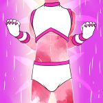  1:1 abstract_background anthro anthrofied briefs clothed clothing crop_top eevee fingerless_gloves fuze gloves handwear hi_res magical_girl_outfit male nintendo pok&eacute;mon pok&eacute;mon_(species) shirt solo topwear transformation underwear video_games 