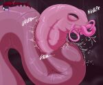 abdominal_bulge digestion_noises dripping_heart duo fatal_vore feral gameplay_mechanics gui health_bar heart_and_crossbones hi_res oral_vore scaliepunk size_difference swallowing tongue tongue_out vore willing_prey worm