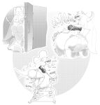  2023 anthro appliance arthropod belly big_belly big_butt blahblah866 burping butt digital_media_(artwork) exercise_bike female fridge generation_7_pokemon hi_res huge_belly hyper hyper_belly kitchen_appliance nintendo onomatopoeia overweight phera_(blahblah866) pheromosa pokemon pokemon_(species) pokemorph rumbling_stomach simple_background solo sound_effects text thick_thighs ultra_beast white_background wide_hips 