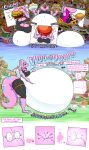 2022 absurd_res anthro belly big_belly blahblah866 breasts dragon duo female food hi_res huge_belly morbidly_obese mythological_creature mythological_scalie mythology obese overweight pink_body scalie speech_bubble stuffing text weight_gain