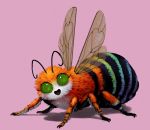  ambiguous_gender antennae_(anatomy) arthropod arthropod_abdomen bee blue-banded_bee feral green_eyes hymenopteran insect insect_wings mataknight outta_sync smile solo wings 