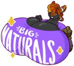 2025 3_fingers 4_ears anthro avali avian big_breasts black_body black_breasts black_feathers black_lips black_sclera breasts clothed clothed_anthro clothed_female clothing confident confident_anthro confident_expression confident_female english_text feathers female female_(lore) female_anthro fingers hair hi_res huge_breasts hyper hyper_breasts kayu_(wyldfyrteam) lips looking_at_viewer looking_confident mechanical_arm mulberrytarthorse multi_ear non-mammal_breasts orange_body orange_feathers orange_hair purple_clothing purple_shirt purple_topwear ring_around_ear shirt solo text topwear white_eyes white_text