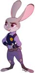  alpha_channel anthro buckteeth clothed clothing dipstick_ears disney fully_clothed fur grey_body grey_fur judy_hopps lagomorph leporid mammal multicolored_ears nyoncat open_mouth open_smile police_uniform purple_eyes rabbit simple_background smile solo standing teeth toeless_legwear transparent_background uniform zootopia 