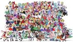  1boy 1other 6+girls :3 :d absurdres adapted_costume adjusting_eyewear aki_minoriko aki_shizuha alice_margatroid alternate_hair_color anchor anchor_symbol angry animal animal_ear_fluff animal_ear_piercing animal_ears animal_print antennae apron aqua_eyes aqua_gemstone aqua_hair aqua_ribbon aqua_skirt aqua_vest arm_behind_back arm_cannon arm_ribbon arm_up arm_warmers arms_behind_back arms_under_breasts arrow_(projectile) arrow_(symbol) arthropod_girl ascot asymmetrical_hair asymmetrical_wings bamboo bamboo_broom bare_shoulders barefoot basket bat_wings belt beret between_fingers bird bird_ears bird_girl bird_legs bird_tail bird_wings bishamonten&#039;s_pagoda bishamonten&#039;s_spear black_ascot black_belt black_bird black_boots black_bow black_bowtie black_cape black_dress black_eyes black_hair black_hairband black_hat black_jacket black_neckerchief black_pantyhose black_ribbon black_sandals black_shirt black_shoes black_skirt black_socks black_thighhighs black_vest black_wings blonde_hair bloomers blue_ascot blue_butterfly blue_capelet blue_collar blue_dress blue_eyes blue_fire blue_gemstone blue_hair blue_hat blue_kimono blue_neckerchief blue_ribbon blue_shirt blue_shoes blue_shorts blue_skirt blue_tabard blue_vest blue_wings blunt_bangs book boots bottle bow bow_(music) bow_(weapon) bowtie bracelet braid branch breasts bright_pupils broom broom_riding brown_apron brown_boots brown_dress brown_eyes brown_fur brown_hair brown_hat brown_shirt brown_shoes brown_skirt bubble bucket buddhist_nun bug bullet burning butterfly button_up_skirt buttons cape capelet carrot carrot_necklace cat_ears cat_tail center_cross_lace center_frills chain chakram checkered_clothes checkered_skirt chen cherry_blossom_print cherry_blossoms chest_jewel chinese_clothes chisel cirno claws cleavage clenched_hand clenched_hands closed_eyes closed_mouth cloud cloud_print clover coat collar collared_dress collared_shirt collared_vest commentary_request cone_horns constellation constellation_print crescent crescent_hat_ornament crescent_moon cross cross-laced_clothes cross-laced_dress cross-laced_sleeves cross_print crossed_legs crow cup curly_hair daiyousei dancing danmaku darkness demon_girl demon_wings detached_sleeves detached_wings dog_ears dog_girl dog_tail doll dot_nose double-parted_bangs double_bun dowsing_rod dress dress_ribbon drill_hair drill_sidelocks dynamic_pose earmuffs earrings embers embodiment_of_scarlet_devil ex-keine eyebrows_hidden_by_hair facial_hair facing_viewer fairy fairy_wings falling_petals fang feathered_wings fighting_stance finger_gun fingernails fire flame_print flandre_scarlet floating floral_print flower flower_button flying fox_tail frilled_apron frilled_bloomers frilled_capelet frilled_collar frilled_dress frilled_hair_tubes frilled_hairband frilled_hat frilled_headwear frilled_kimono frilled_neckerchief frilled_pants frilled_ribbon frilled_scarf frilled_shirt frilled_shirt_collar frilled_shorts frilled_skirt frilled_sleeves frilled_socks frilled_wristband frills frog_hair_ornament frog_print from_side fujiwara_no_mokou full_body full_moon futatsuiwa_mamizou gap_(touhou) gem geta ghost ghost_girl ghost_print ghost_tail glasses gohei gold_bracelet gradient_hair grape_hat_ornament grass green_bow green_bowtie green_collar green_dress green_eyes green_gemstone green_hair green_hat green_ribbon green_sailor_collar green_skirt green_vest grey_eyes grey_hair grimoire grimoire_of_alice group_picture hagoromo hair_between_eyes hair_bobbles hair_bow hair_bun hair_ears hair_ornament hair_ribbon hair_rings hair_stick hair_tubes hairband hakurei_reimu hand_fan hand_in_pocket hand_on_eyewear hand_on_own_arm hand_on_own_chest hand_on_own_face hand_on_own_hip hand_up hands_in_opposite_sleeves hands_on_own_chest hands_on_own_hips hands_up happy hat hat_bow hat_ornament hat_ribbon head_wings headdress heart heart_button heart_hair_ornament height_difference hetero heterochromia high_heel_boots high_heels high_ponytail highres hijiri_byakuren hime_cut holding holding_arrow holding_basket holding_baton holding_book holding_bottle holding_bow_(weapon) holding_broom holding_fan holding_gohei holding_instrument holding_knife holding_ladder holding_lantern holding_notebook holding_ofuda holding_pen holding_pocket_watch holding_polearm holding_rod holding_scroll holding_scythe holding_sheath holding_sword holding_trumpet holding_umbrella holding_violin holding_weapon holding_with_tail hong_meiling hood hooded_capelet horn_ornament horn_ribbon horns hoshiguma_yuugi houjuu_nue houraisan_kaguya ice ice_wings imperishable_night inaba_tewi index_finger_raised instrument inubashiri_momiji izayoi_sakuya jacket japanese_clothes jewelry juliet_sleeves kaenbyou_rin kagiyama_hina kaku_seiga kamishirasawa_keine karakasa_obake kariginu kasodani_kyouko katana kawashiro_nitori kazami_yuuka keyboard_(instrument) kimono kirisame_marisa kisume knife koakuma kochiya_sanae komeiji_koishi komeiji_satori konpaku_youmu konpaku_youmu_(ghost) kumoi_ichirin kurodani_yamame lace lace-trimmed_capelet lace-trimmed_dress lace-trimmed_shirt lace-trimmed_skirt lace-trimmed_sleeves lace-up_boots lace_trim ladder lantern lapel_pin large_breasts large_ribbon layered_clothes layered_dress layered_shirt layered_skirt layered_sleeves leaf leaf_hair_ornament leaf_on_head letter_print letty_whiterock lily_black lily_white loafers long_dress long_hair long_skirt long_sleeves looking_at_another looking_at_viewer looking_to_the_side lotus_hair_ornament lunasa_prismriver lyrica_prismriver maid maid_apron maid_headdress mary_janes medicine_melancholy medium_hair merlin_prismriver miko mirror miyako_yoshika mizuhashi_parsee mob_cap mononobe_no_futo moon moon_print moriya_suwako mountain_of_faith mouse_ears mouse_girl mouse_tail multicolored_cape multicolored_dress multicolored_hair multicolored_ribbon multiple_girls multiple_tails murasa_minamitsu music mustache mystia_lorelei nail_polish nazrin neck_ribbon neckerchief necklace necktie nekomata nervous nervous_sweating newsboy_cap nontraditional_miko notebook nun nurse_cap obi ofuda ofuda_between_fingers ofuda_on_clothes ofuda_on_head on_grass on_shoulder one_eye_closed oni onozuka_komachi open_clothes open_hands open_mouth open_vest orange_dress orange_gemstone orange_skirt orb outstretched_arms over_shoulder own_hands_together pagoda pants pantyhose parasol parted_bangs patchouli_knowledge patterned patterned_clothing paw_pose pen pendulum perfect_cherry_blossom petals phantasmagoria_of_flower_view pin pink_bloomers pink_dress pink_eyes pink_fur pink_hair pink_hat pink_petals pink_ribbon pink_shirt pink_skirt pink_wings platform_sandals playing_instrument pleated_skirt pocket_watch pointing pointing_down pointy_ears polearm pom_pom_(clothes) ponytail prehensile_tail print_skirt puffy_long_sleeves puffy_short_sleeves puffy_shorts puffy_sleeves puppet_strings purple_bow purple_bowtie purple_coat purple_dress purple_eyes purple_hair purple_hat purple_ribbon purple_skirt purple_tabard pyonta rabbit_ears rabbit_girl rabbit_tail raccoon_ears raccoon_girl raccoon_tail raised_eyebrows raised_fist red_apron red_bow red_bowtie red_cape red_dress red_eyes red_gemstone red_hair red_hairband red_hat red_nails red_neckerchief red_necktie red_pants red_ribbon red_scarf red_shirt red_shoes red_skirt red_vest red_wings reisen_udongein_inaba reiuji_utsuho remilia_scarlet ribbon ribbon-trimmed_shirt ribbon-trimmed_skirt ribbon-trimmed_sleeves ribbon_braid ribbon_shoes ribbon_trim ritual_baton rod rod_of_remorse roman_numeral rumia saigyouji_yuyuko sailor sailor_collar sailor_hat sailor_shirt sakazuki sake_bottle sandals sash scabbard scarf scroll scythe serious shadow shameimaru_aya shanghai_doll sharp_fingernails sharp_teeth shawl sheath sheathed shide shiki_eiki shirt shoes short_hair short_sleeves short_twintails shorts siblings side_ponytail sidelocks signature silhouette simple_background single_braid single_earring single_hair_tube single_sidelock sisters sitting skirt skirt_set sleeve_ribbon sleeveless sleeveless_dress sleeveless_shirt sleeves_past_wrists sleeves_rolled_up smile smug snake snake_hair_ornament snake_tail snake_wrapped_around_arm socks soga_no_tojiko solo sorcerer&#039;s_sutra_scroll spear standing standing_on_one_leg star_(symbol) star_hat_ornament star_pin starry_sky_print streaked_hair striped_clothes striped_dress su-san subterranean_animism sun sun_hat_ornament sun_ornament sun_symbol suspenders sweat sweatdrop sweater swept_bangs sword sword_on_back tabard tail tangzhuang tatara_kogasa tatara_kogasa_(umbrella) tate_eboshi teeth ten_desires tengu tentacles thighhighs third_eye tiger_girl tiger_print tiger_skin tokin_hat tomoe_(symbol) tongue tongue_out toramaru_shou touhou toyosatomimi_no_miko triangular_headpiece trident trigram trumpet turtleneck turtleneck_dress turtleneck_sweater twin_braids twin_drills twintails two-sided_cape two-sided_fabric two-tone_hair two_tails ufo umbrella undefined_fantastic_object undershirt unsheathing unzan v v-shaped_eyebrows vampire veil vertical-striped_clothes very_long_hair vest violin waist_apron waist_ribbon waistband wakizashi walking watch water waves waving wavy_hair weapon weapon_on_back weapon_over_shoulder white_apron white_background white_bloomers white_boots white_bow white_capelet white_collar white_dress white_flower white_fur white_hair white_hat white_headdress white_pants white_petals white_pupils white_ribbon white_sash white_shirt white_sleeves white_socks white_sweater white_vest white_wings wide_sleeves wing_hat_ornament wings witch witch_hat wriggle_nightbug wrist_cuffs wristband yagokoro_eirin yakumo_ran yakumo_yukari yasaka_kanako yellow_ascot yellow_belt yellow_eyes yellow_neckerchief yellow_ribbon yellow_sandals yin_yang yin_yang_orb yin_yang_print yoiy_san zombie zombie_pose 