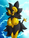  absurd_res anthro big_breasts breasts digital_media_(artwork) felid feline female hi_res huge_breasts luxray mammal neksu nintendo pok&eacute;mon pok&eacute;mon_(species) pussy shiny_pok&eacute;mon solo video_games 