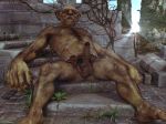  balls digital_media_(artwork) erection fantasy hi_res humanoid huskyman male not_furry orc penis solo troll 