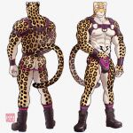 abs anthro armband biceps black_armband black_clothing black_cuffs black_harness black_jockstrap black_underwear bulge butt canid canine clothed clothing cuffs_(clothing) digital_media_(artwork) felid feline felis fingers footwear fur hand_in_underwear harness hi_res jockstrap laced_jockstrap laced_underwear legwear leopard leopard_spots looking_at_viewer male mammal maririn mostly_nude muscular muscular_anthro muscular_male nipples pantherine pattern_clothing pattern_footwear pattern_legwear pattern_socks pecs pink_armband pink_clothing pink_cuffs pink_harness pink_jockstrap pink_underwear purple_eyes shoelaces shoes simple_background smile smiling_at_viewer smirk smirking_at_viewer socks solo spots striped_clothing striped_footwear striped_socks stripes tail tobias_fretchman underwear