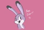  ! &lt;3 &lt;3_eyes 12-9 ambiguous_gender anthro blush buckteeth dipstick_ears disney english_text fur grey_body grey_fur judy_hopps lagomorph leporid mammal multicolored_ears nude open_mouth open_smile pink_background rabbit simple_background smile solo teeth text tongue white_body white_fur zootopia 