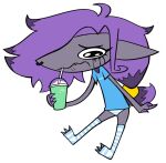 2022 accessory anthro beverage bodily_fluids bottomwear clothed clothing crying digital_drawing_(artwork) digital_media_(artwork) facial_piercing fan_character femboy fluffy fluffy_hair fur generation_5_pokemon grey_body grey_fur hair hair_accessory hi_res holding_beverage holding_object legwear makeup male mascara mcdonald&#039;s milkshake nintendo nose_piercing nose_ring panties pantless_anthro pantsless pantsless_male pattern_bottomwear pattern_clothing pattern_legwear pattern_panties pattern_thigh_highs pattern_underwear piercing pokemon pokemon_(species) purple_hair ring_piercing running_makeup running_mascara shamrock_shake shirt simple_background sitting solo somesacredbird striped_bottomwear striped_clothing striped_legwear striped_panties striped_thigh_highs striped_underwear stripes t-shirt tears text text_on_clothing text_on_shirt text_on_topwear thigh_highs topwear underwear white_background zoroark