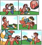  &lt;3 2019 absurd_res all_fours anthro anthro_on_anthro blush bodily_fluids bottomless bowing butt canid canine clothed clothing comic cowgirl_position cub cum cum_in_pussy cum_inside cum_on_back cum_on_butt cumshot doggystyle duo ejaculation english_text eye_contact eyes_closed female flat_chested fox from_behind_position genital_fluids handjob happy happy_sex hi_res looking_at_another male male/female mammal nude on_top orgasm outside panties panties_down pantis_around_legs partially_clothed penetration penile penis pussy rodent sachidog sciurid sex shilly_(sachidog) sound_effects text tongue tongue_out underwear undressing vaginal vaginal_penetration young 