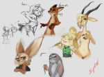  absurd_res animal_crossing antelope blonde_hair blush bodily_fluids bovid breasts brown_body brown_fur canid canine canis cheek_tuft clothing dildo disney domestic_dog ears_down face_tuft female fennec finnick fox fur gazelle gazelle_(zootopia) genital_fluids green_eyes grey_background grey_body grey_fur group hair hi_res horn inner_ear_fluff isabelle_(animal_crossing) judy_hopps lagomorph leporid looking_at_viewer mammal nick_wilde nintendo nipples nude pawpads pivoted_ears pussy_juice rabbit red_fox sex_toy shirt simple_background sketch smile synnfultiger tan_body tan_fur topwear tuft video_games zootopia 