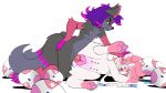16:9 animal_genitalia animal_penis animal_vulva animated anthro ashe_infinity blinking blissful_mouth canid canine canine_genitalia canine_penis canine_vulva cervikalova curling_toes duo eeveelution egg emma_(budzisfun) feet female feral fluffy fox from_behind_position fur generation_6_pokemon genitals glowing glowing_eyes grey_body grey_fur hair hand_on_butt holding_head_down implied_mind_control implied_oviposition lying male male/female mammal mind_control nintendo nipples on_side pawpads paws penetration penis pink_body pink_eyes pink_fur pink_hair pink_nipples pink_pawpads pink_penis pink_teats pink_vulva pokemon pokemon_(species) pokemon_egg purple_hair questionable_consent raised_paw ribbons_(anatomy) sex smug_face sylveon tongue tongue_out vaginal vaginal_penetration vulva white_body white_fur widescreen