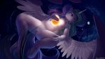  16:9 2019 5_fingers anthro areola breasts digital_media_(artwork) discordthege equid feathered_wings feathers female fingers friendship_is_magic giga hi_res horn macro mammal my_little_pony nipples planet princess_celestia_(mlp) pussy solo space spread_legs spreading sun wallpaper winged_unicorn wings 