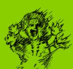  1boy absurdres ai-generated_art_(topic) album_cover ash_baby_(meme) baby brat_(charli_xcx) cover disintegration extra_arms green_theme highres jujutsu_kaisen katenikii male_focus meme parody ryoumen_sukuna_(jujutsu_kaisen) ryoumen_sukuna_(true_form)_(jujutsu_kaisen) screaming simple_background sketch solo style_parody twitter_username 