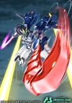  amasaki_yusuke assault_visor battle commentary_request energy_sword green_visor gundam gundam_wing gundam_wing:_endless_waltz holding holding_weapon logo mecha mecha_focus mobile_suit no_humans official_art robot shield sword tallgeese_iii weapon 