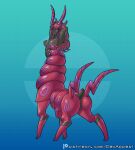 animal_genitalia antennae_(anatomy) anus arthropod black_body breasts butt centipede dex_appeal female generation_5_pokemon genitals hair hi_res insect looking_at_viewer looking_back monster_girl_(genre) multi_limb myriapod nintendo nipples nude pink_body pink_hair pokemon pokemon_(species) pokemorph presenting presenting_anus presenting_hindquarters presenting_vulva rear_view scolipede solo tail taur vulva