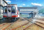  building clouds jpeg_artifacts kashi_takahisa nobody original realistic scenic sky train 