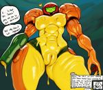  &lt;3 alien armor big_breasts breasts digital_media_(artwork) english_text female goo_(disambiguation) humanoid looking_at_viewer looking_down metroid modeseven nintendo nipples not_furry pussy sa-x simple_background speech_bubble text video_games 