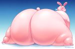  2018 anthro barefoot big_butt biped bodily_fluids buckteeth butt disney female fun_bun gillpanda hi_res huge_butt hyper hyper_butt lagomorph leporid long_ears lying mammal nude obese obese_female on_front on_ground overweight overweight_female presenting presenting_hindquarters rabbit ralph_breaks_the_internet rosy_cheeks solo spread_legs spreading sweat teeth thick_thighs wreck-it_ralph 