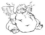  anthro avian belly big_belly bird blush chubby_cheeks digital_drawing_(artwork) digital_media_(artwork) feathers flabby hair hyper hyper_belly immobile male moobs morbidly_obese morbidly_obese_male nude obese obese_male onechonkyboy overweight overweight_male parrot penguin simple_background soft solo struggling tiki tiki_kee wings 