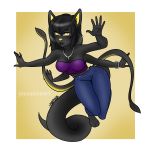  1:1 4_arms anthro clothed clothing displacer_beast female hi_res jessabee multi_arm multi_limb solo tentacles varlist yellow_eyes 