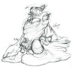  ambiguous_gender ambiguous_pred anthro bdsm biped blob_creature bondage bound canid canine canis coyote erection fur hi_res male male/ambiguous male_prey mammal nude penis slave slime traditional_media_(artwork) tuuwa vellum vore 