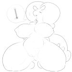  anthro big_breasts breasts dragon female gastropod goodra kneeling line_art mollusk navel nintendo nipples nude onetiredbear pok&eacute;mon pok&eacute;mon_(species) pussy slug thick_thighs video_games wide_hips 