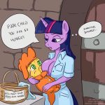  anthro anthrofied big_head breastfeeding breasts clothed clothing cub digital_media_(artwork) dragon english_text equid equine female friendship_is_magic hair hi_res horn male mammal my_little_pony purple_eyes solo spike_(mlp) text twilight_sparkle_(mlp) unicorn vylfgor young 