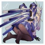  anthropomorphization ass feet grandialee gundam mecha_musume pantsu pantyhose wings 