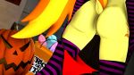  16:9 3d_(artwork) anthro butt clothing digital_media_(artwork) equid equine female friendship_is_magic halloween hi_res holidays mammal my_little_pony panties panties_down pussy spitfire_(mlp) the_fatcat underwear wonderbolts_(mlp) 