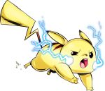  2015 alpha_channel ambiguous_gender electricity hi_res nintendo open_mouth pikachu pok&eacute;mon pok&eacute;mon_(species) simple_background solo teeth teevo tongue transparent_background video_games yellow_body 