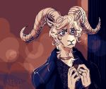  2019 anthro beastars bovid caprine clothed clothing dall_sheep fluffy horn mammal nekokat42 pina_(beastars) sheep solo 