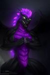  2017 absurd_res american_dragon:_jake_long anthro dark_dragon_(american_dragon) dragon hi_res male scalie smile smirk solo todex wings 