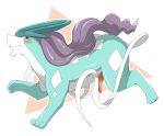  2015 blush doneru erection legendary_pok&eacute;mon male nintendo penis pok&eacute;mon pok&eacute;mon_(species) simple_background solo suicune tapering_penis unwanted_erection video_games white_background 