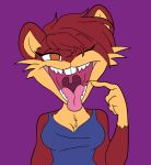  animated anthro buckteeth chest_tuft female gaping_mouth gesture jasmine-redtata mouth_shot one_eye_closed open_mouth oral_vore pointing rookiex sharp_teeth teeth tongue tongue_out tuft uvula video_games vore 
