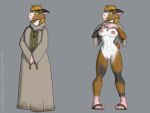  4:3 blonde_hair caviid female flashing fur green_eyes guinea_pig hair hi_res mammal morra_lazuli_(character) multicolored_body multicolored_fur nude nun pickle_juice rodent 